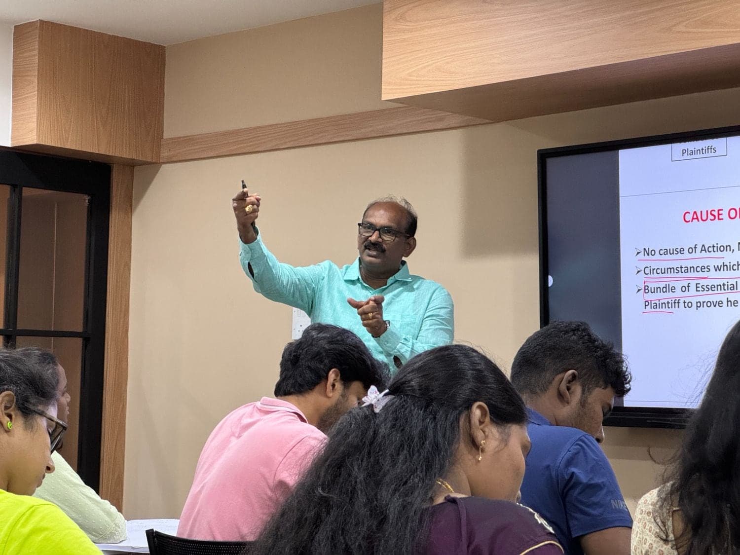 VLS Law Academy faculty guiding students in a classroom session
